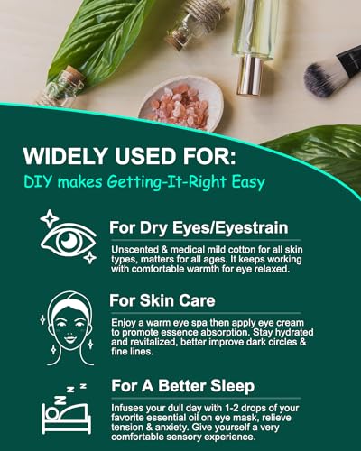 16 Packs Steam Eye Masks for Dry Eyes SPA Warm Eye Mask Relief Eye Fatigue Hot Sleep Eye Mask for Puffy Eyes Mask Disposable Moist Heating Compress Pads for Sleeping Unscented3