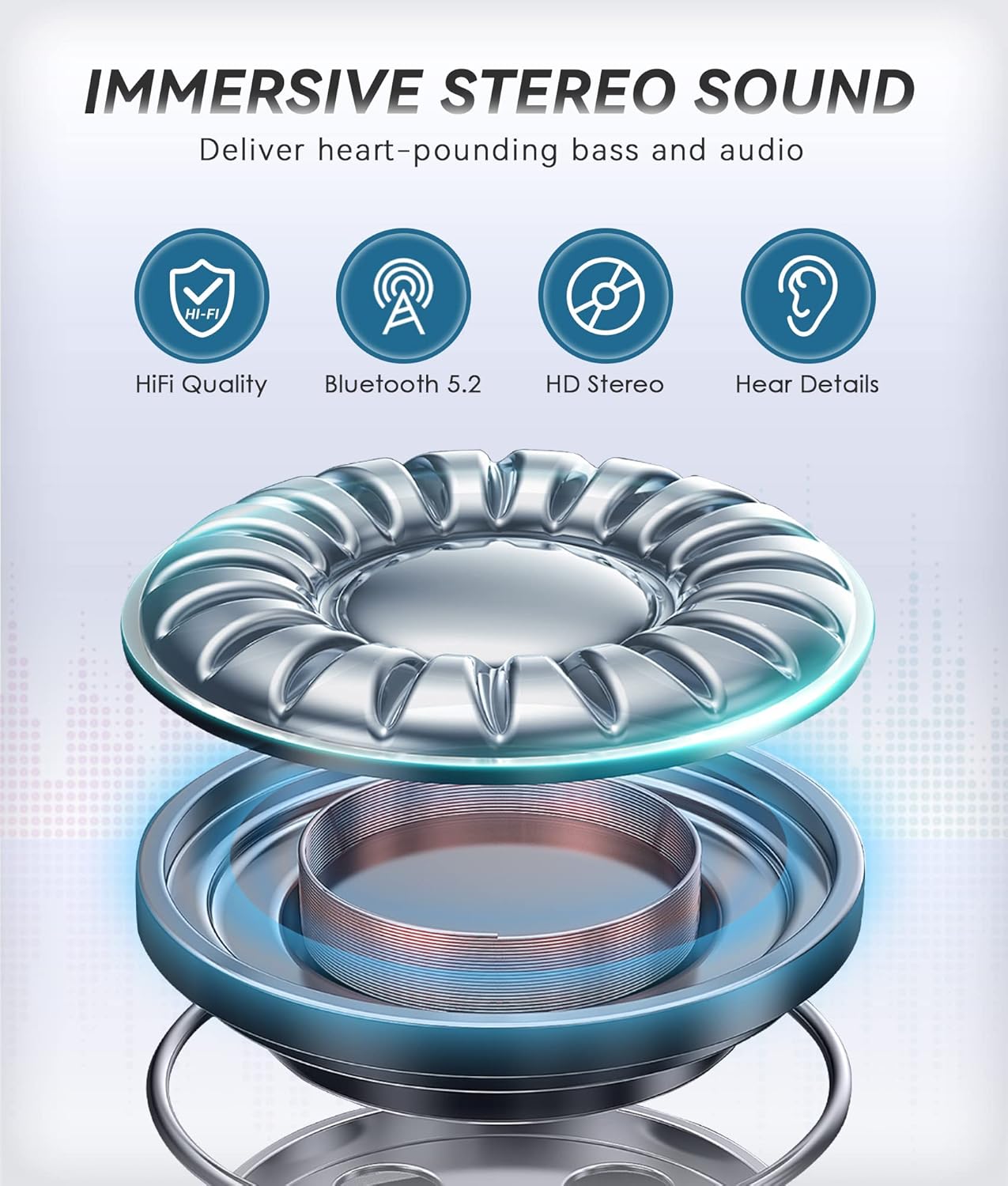 MUSICOZY Bluetooth 5.2 Sleep Headphones Wireless Headband Headphones with HD Stereo Speakers