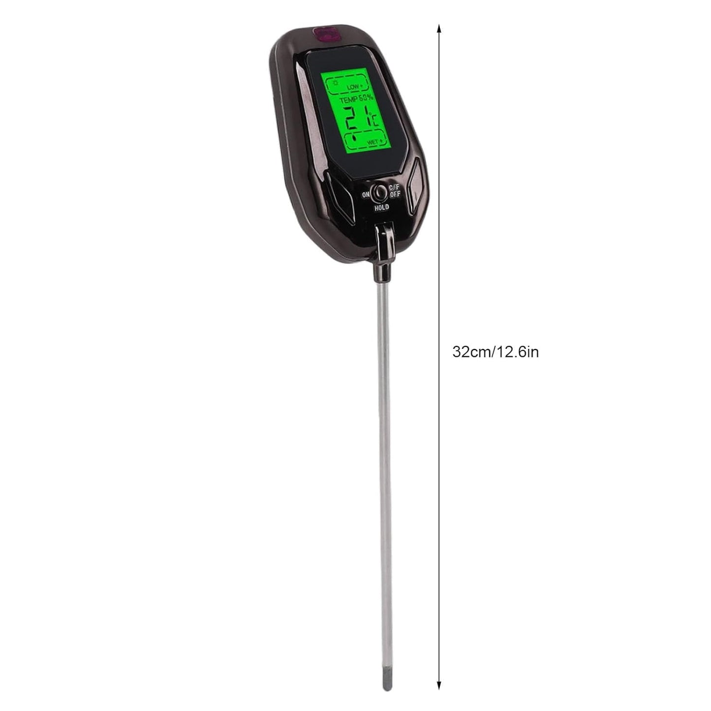 MUSICOZY Soil Tester Moisture Soil Test Kit Light PH Temperature Humidity 5 in 1 Tester Plants Crops Flowers Vegetable Soil Detector