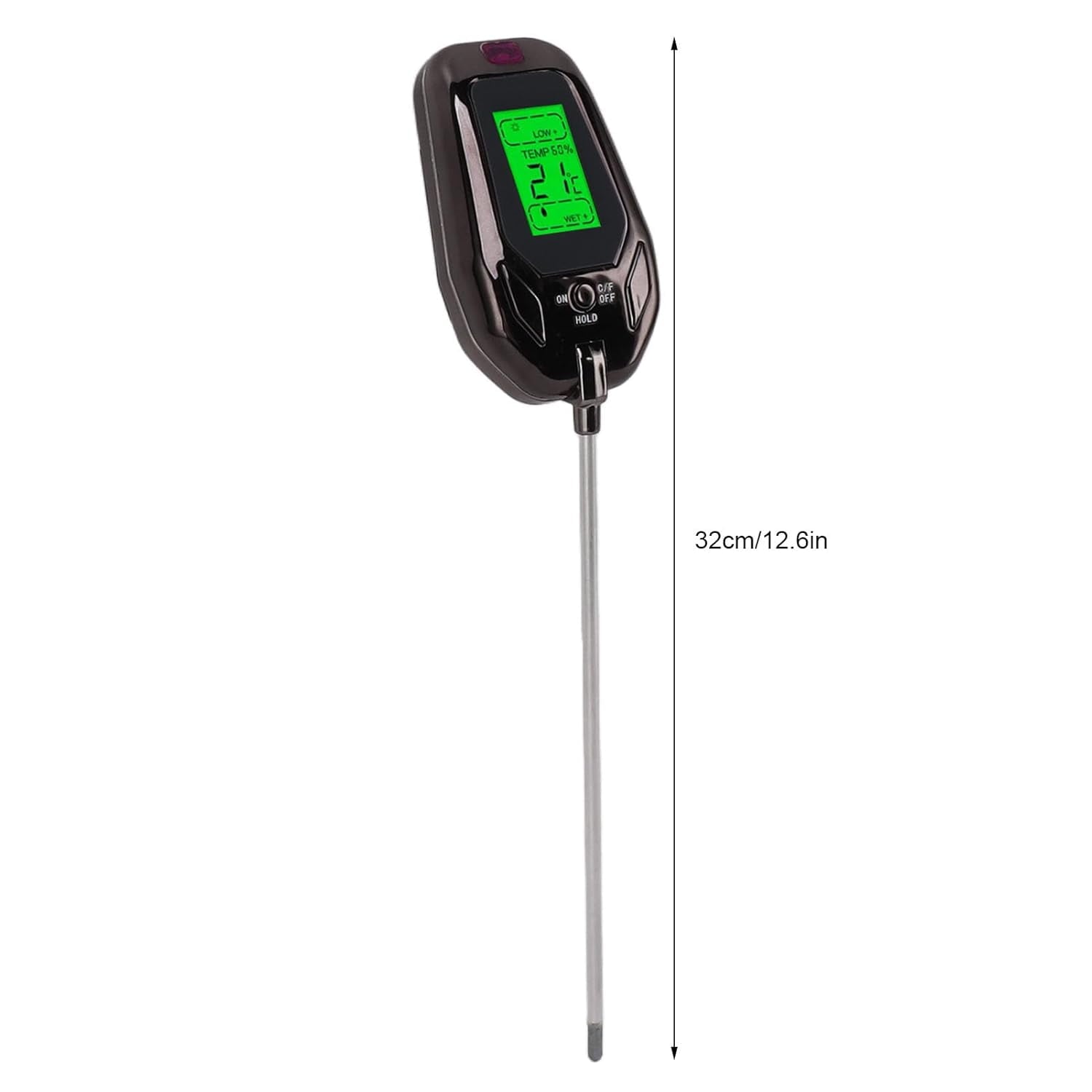 MUSICOZY Soil Tester Moisture Soil Test Kit Light PH Temperature Humidity 5 in 1 Tester Plants Crops Flowers Vegetable Soil Detector