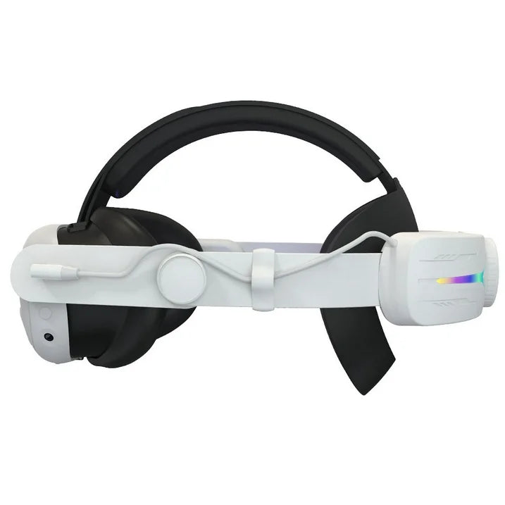 Head Strap Battery for Meta Quest 3S  12000mAh Replacement Rechargeable Headstrap for Oculus Quest  RGB Head Strap  Fast Charging Adjustable Battery Pack Headset Accessories Enhanced Comfort